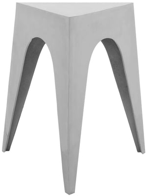 Safavieh Indium Triangle Aluminum Side Table - Modern, Space-Saving Accent For Stylish Living Rooms & More FOX5501A