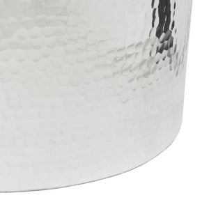 Safavieh Polonium Occasional Table - Chic Hammered Accent Piece For Modern Living Spaces And Stylish Decor Silver FOX5502A