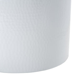 Safavieh Polonium Occasional Table - Chic Hammered Accent Piece For Modern Living Spaces And Stylish Decor White FOX5502B