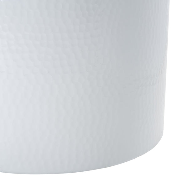 Safavieh Polonium Occasional Table - Chic Hammered Accent Piece For Modern Living Spaces And Stylish Decor White FOX5502B