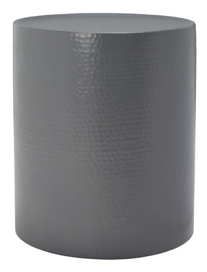 Safavieh Polonium Occasional Table - Chic Hammered Accent Piece For Modern Living Spaces And Stylish Decor Dark Grey FOX5502C