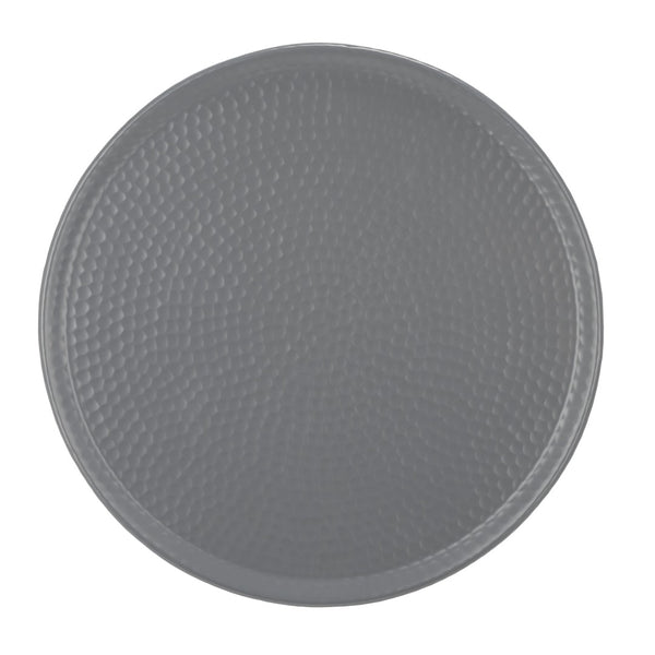 Safavieh Polonium Occasional Table - Chic Hammered Accent Piece For Modern Living Spaces And Stylish Decor Dark Grey FOX5502C