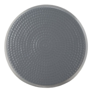 Safavieh Vanadium Round Hammered Stool – Modern Minimalist Accent Table For Stylish Living Spaces & Decor Dark Grey FOX5504C