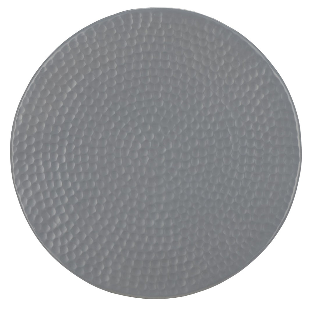 Safavieh Radium Sculptural Hammered Stool - Elegant Hourglass Accent For Modern And Traditional Spaces Dark Grey FOX5505C