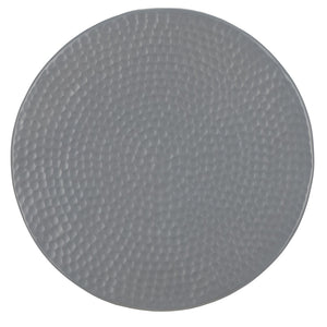 Safavieh Radium Sculptural Hammered Stool - Elegant Hourglass Accent For Modern And Traditional Spaces Dark Grey FOX5505C