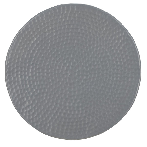 Safavieh Radium Sculptural Hammered Stool - Elegant Hourglass Accent For Modern And Traditional Spaces Dark Grey FOX5505C