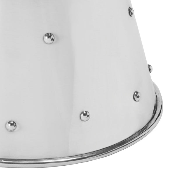 Safavieh Thorium Polished Aluminum Stool - Versatile Modern Accent Table For Indoor & Outdoor Spaces FOX5507A
