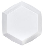 Safavieh Aidan Hammered Aluminum Stool White FOX5509B