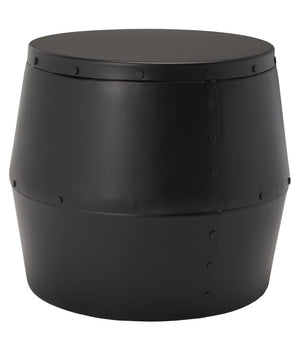 Safavieh Cerium Vintage-Industrial Drum Stool - Versatile Accent Piece & Extra Seating For Any Space FOX5512A