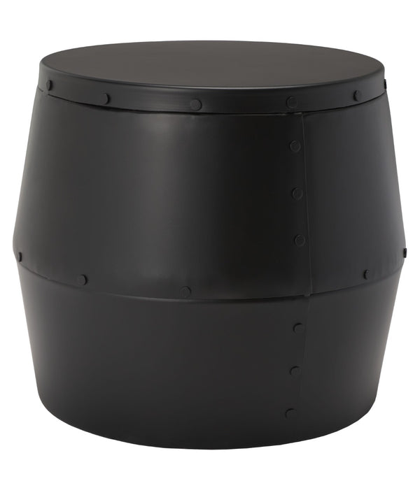 Safavieh Cerium Vintage-Industrial Drum Stool - Versatile Accent Piece & Extra Seating For Any Space FOX5512A