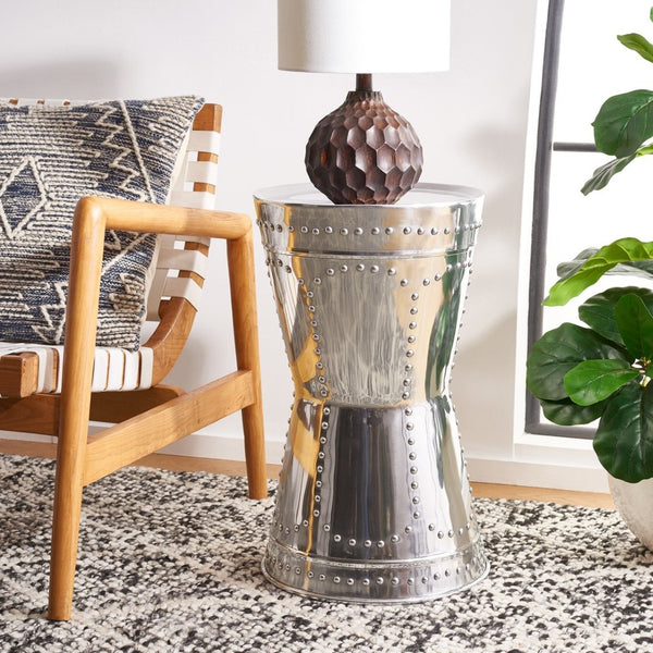 Safavieh Sedona Metal Art Table Stool - Modern Aluminum Accent For Stylish Seating And Home Decor Elegance FOX5513A