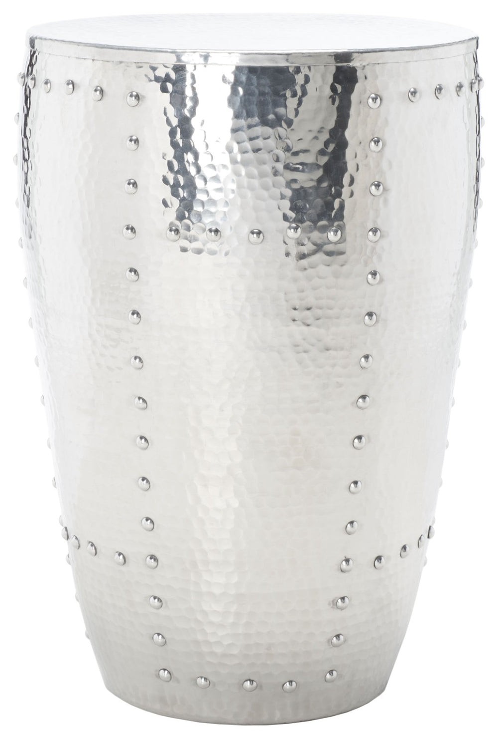 Safavieh Hammersmith Industrial Metal Table Stool - Versatile Drum Design For Modern Spaces & Stylish Decor FOX5514A