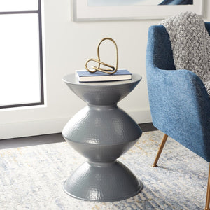 Safavieh Guildsman Metal Table Stool - Vintage-Inspired Elegance For Modern Interiors, Versatile Accent Piece Dark Grey FOX5515C