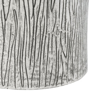 Safavieh Forrest Metal Table Stool - Stylish Silver Accent Piece With Organic Design For Versatile Home Use FOX5517A