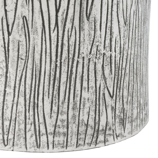 Safavieh Forrest Metal Table Stool - Stylish Silver Accent Piece With Organic Design For Versatile Home Use FOX5517A
