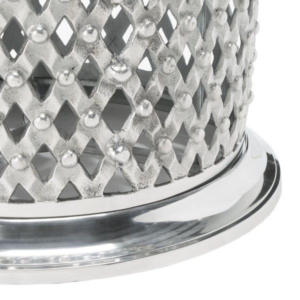 Safavieh Metal Lace Table Stool - Elegant Aluminum Accent Seat With Mediterranean Design For Modern Spaces FOX5518A