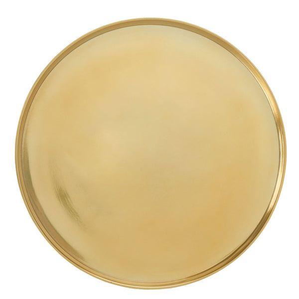 Safavieh Corvus Round Side Table – Contemporary Accent Piece With Sleek Metalwork For Modern Living Spaces Antique Brass FOX5519A