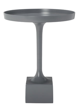 Safavieh Corvus Round Side Table – Contemporary Accent Piece With Sleek Metalwork For Modern Living Spaces Dark Grey FOX5519B