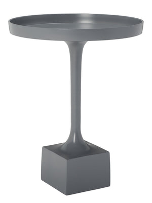 Safavieh Corvus Round Side Table – Contemporary Accent Piece With Sleek Metalwork For Modern Living Spaces Dark Grey FOX5519B