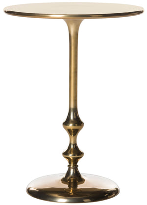 Safavieh Hydra Modern Spindle Side Table - Sculptural Curves & Chic Design For Living Rooms & Bedrooms Antique Brass FOX5520A