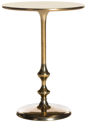 Safavieh Hydra Modern Spindle Side Table - Sculptural Curves & Chic Design For Living Rooms & Bedrooms Antique Brass FOX5520A