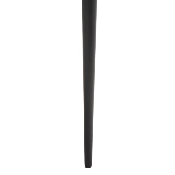 Safavieh Hera Oval Side Table: Modern Organic Design With Textured Brass Finish & Black Steel Legs For Versatility FOX5521A