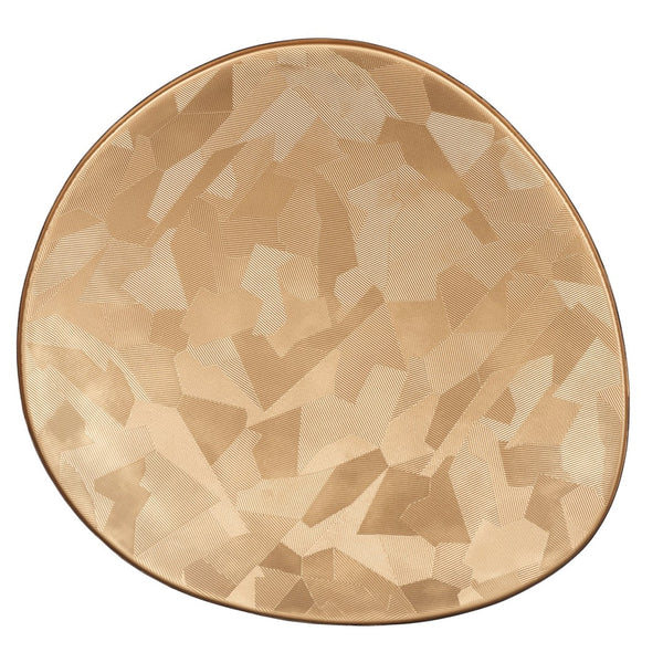 Safavieh Hera Oval Side Table: Modern Organic Design With Textured Brass Finish & Black Steel Legs For Versatility FOX5521A