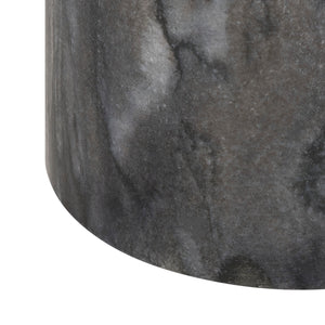 Safavieh Artemis Square Brass Top Side Table Brass/Black Marble FOX5525A