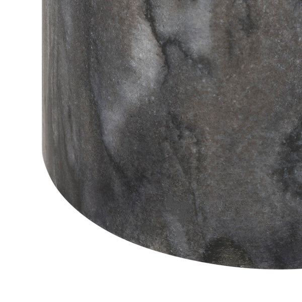 Safavieh Artemis Square Brass Top Side Table Brass/Black Marble FOX5525A