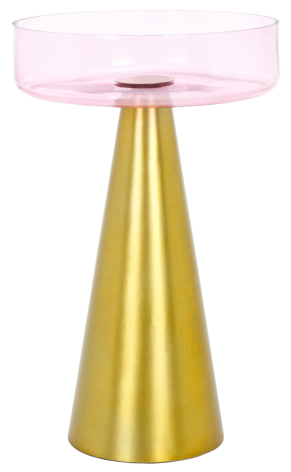 Safavieh Crysanta Round Accent Table - Modern Glam Glass Top With Gold Base For Stylish Living Spaces FOX5528A