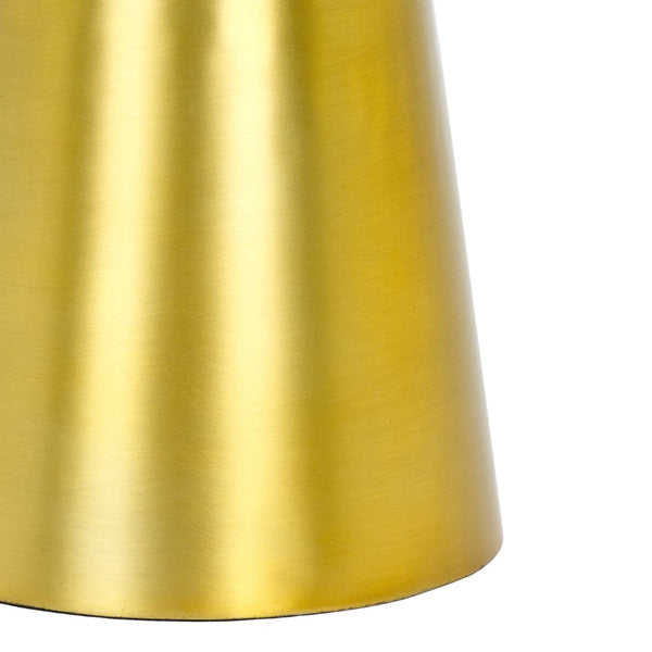 Safavieh Crysanta Round Accent Table - Modern Glam Glass Top With Gold Base For Stylish Living Spaces FOX5528A