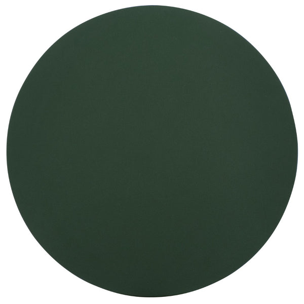 Safavieh Hasu Round Side Table With Green And Silver Finish - Stylish, Durable Accent For Living Spaces FOX5534A