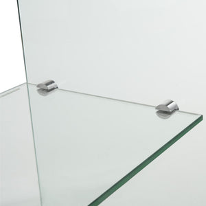 Safavieh Hollis Console Table - Minimalist Clear Glass Design For Floating Elegance And Functional Storage FOX6013A