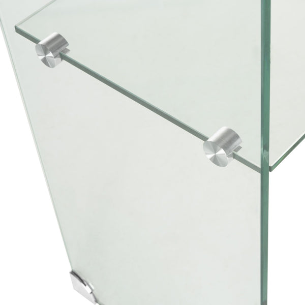 Safavieh Hollis Console Table - Minimalist Clear Glass Design For Floating Elegance And Functional Storage FOX6013A