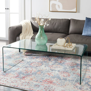 Safavieh Willow Modern Glass Coffee Table – Sleek Minimalism For Contemporary Living Spaces & Easy Care FOX6014A