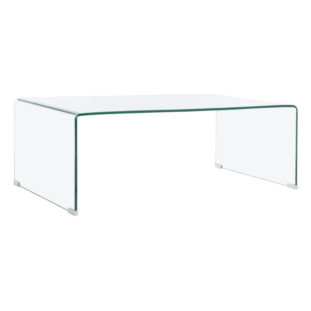Safavieh Willow Modern Glass Coffee Table – Sleek Minimalism For Contemporary Living Spaces & Easy Care FOX6014A