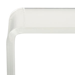 Safavieh Atka Clear Acrylic Console Table - Sixties-Inspired Minimalist Design For Modern Entryways & Displays FOX6016A