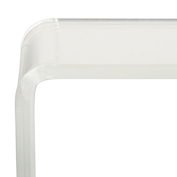 Safavieh Atka Clear Acrylic Console Table - Sixties-Inspired Minimalist Design For Modern Entryways & Displays FOX6016A