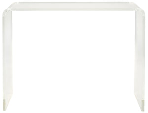 Safavieh Atka Clear Acrylic Console Table - Sixties-Inspired Minimalist Design For Modern Entryways & Displays FOX6016A