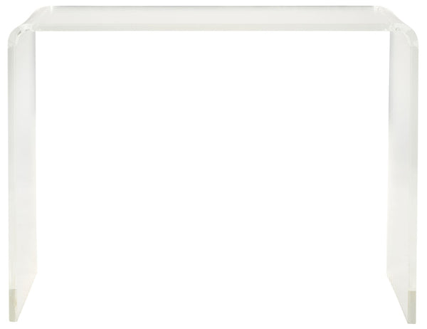 Safavieh Atka Clear Acrylic Console Table - Sixties-Inspired Minimalist Design For Modern Entryways & Displays FOX6016A