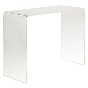 Safavieh Atka Clear Acrylic Console Table - Sixties-Inspired Minimalist Design For Modern Entryways & Displays FOX6016A