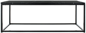 Safavieh Baize Coffee Table – Bauhaus-Inspired Geometric Design With Elegant Marble Top For Modern Interiors Black FOX6022B