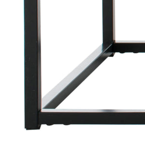 Safavieh Baize Coffee Table – Bauhaus-Inspired Geometric Design With Elegant Marble Top For Modern Interiors Black FOX6022B
