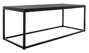 Safavieh Baize Coffee Table – Bauhaus-Inspired Geometric Design With Elegant Marble Top For Modern Interiors Black FOX6022B