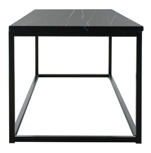 Safavieh Baize Coffee Table – Bauhaus-Inspired Geometric Design With Elegant Marble Top For Modern Interiors Black FOX6022B
