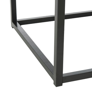Safavieh Baize End Table - Modern Luxury Accent Table With Marble Top And Sleek Parson'S Style Frame Black FOX6023B