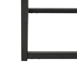 Safavieh Baize Console Table - Modern Geometric Design With Marble-Look Top For Chic Entryway Or Living Space White/Grey FOX6024A