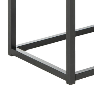 Safavieh Baize Console Table - Modern Geometric Design With Marble-Look Top For Chic Entryway Or Living Space Black FOX6024B