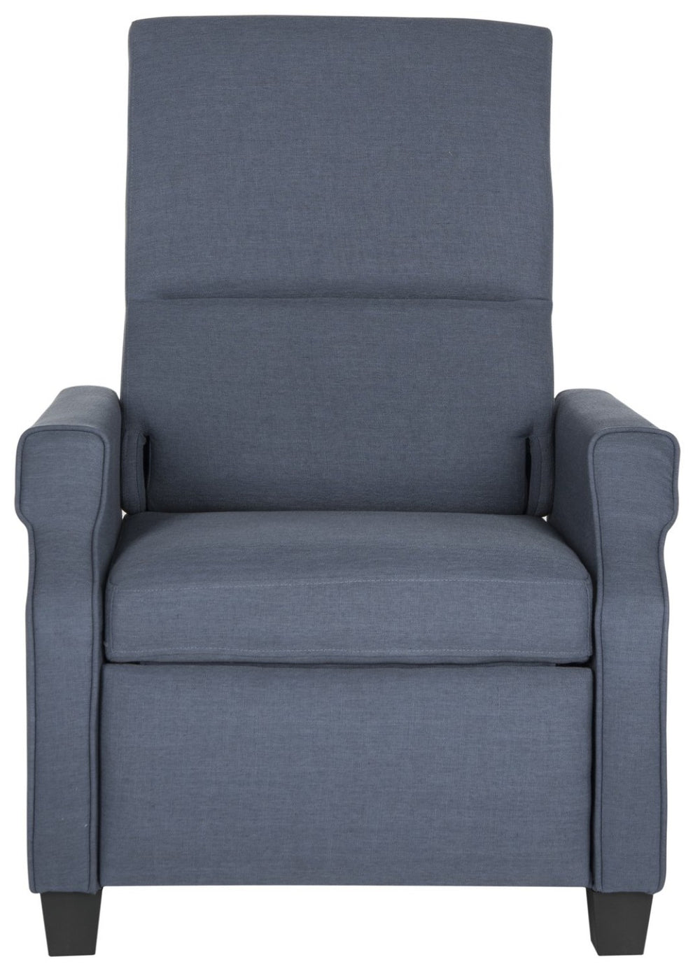 Safavieh Hamilton Navy Recliner Chair - Modern Accent With Plush Upholstery & Smooth Recline For Comfort FOX6220C