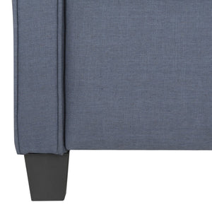 Safavieh Hamilton Navy Recliner Chair - Modern Accent With Plush Upholstery & Smooth Recline For Comfort FOX6220C